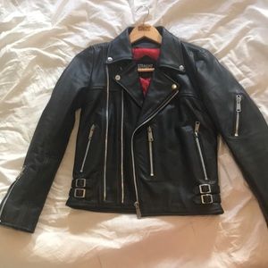 Straight to Hell Women’s leather jacket Defector